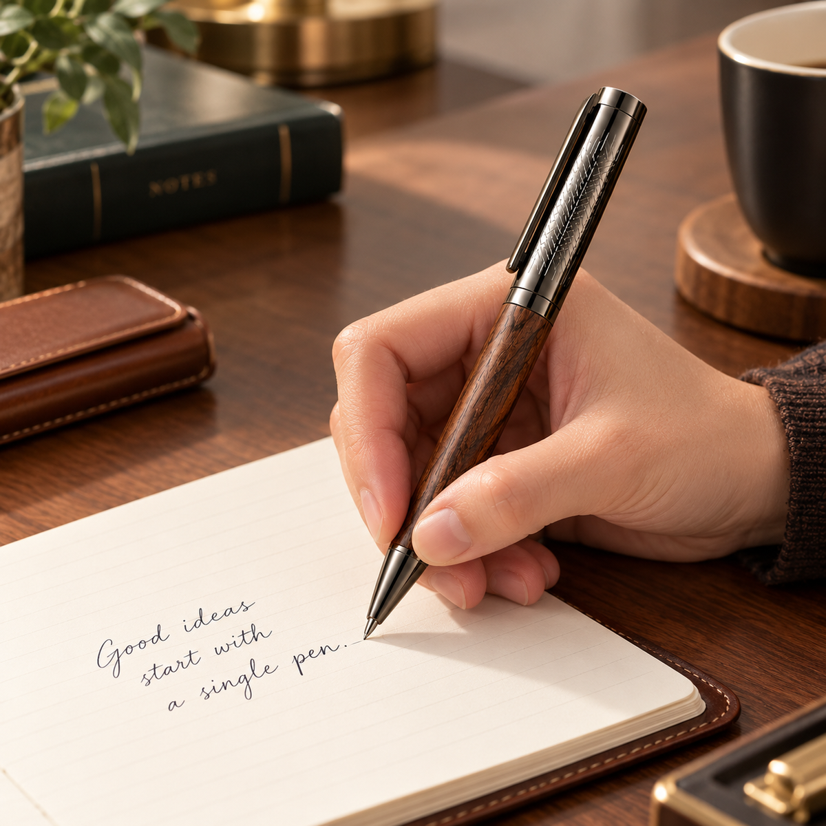 Premium Wood Barrel Ballpoint Pen  Copy